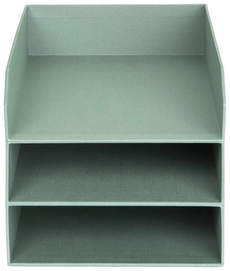 Organizator verde pentru documente din carton Trey Canvas Paper Laminate – Bigso