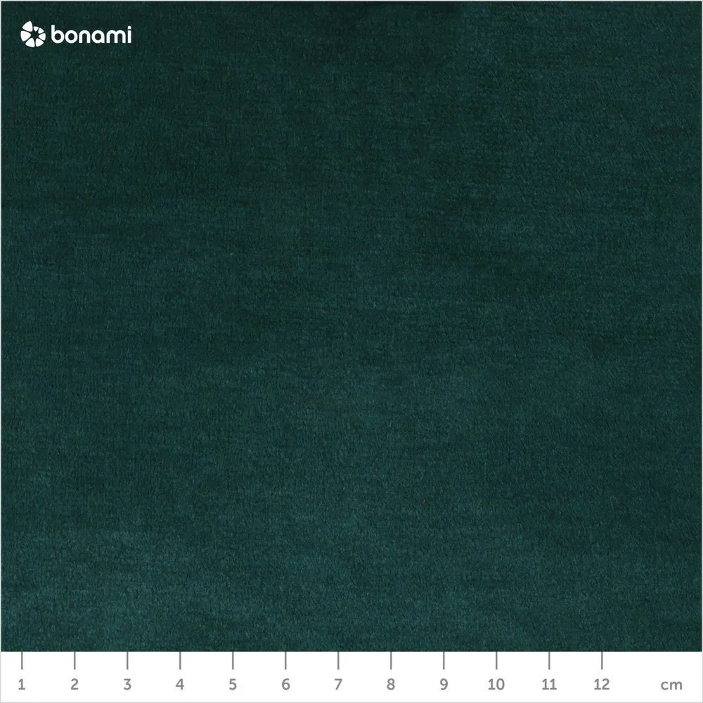 Colțar verde extensibil/cu spațiu de depozitare cu tapițerie din catifea (cu colț pe partea stângă/în formă de ”L”) Laurence – ELTAP