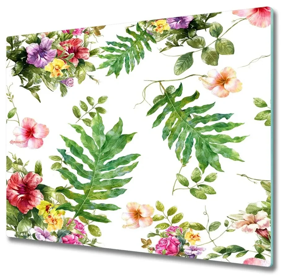 Tocator din sticla model floare