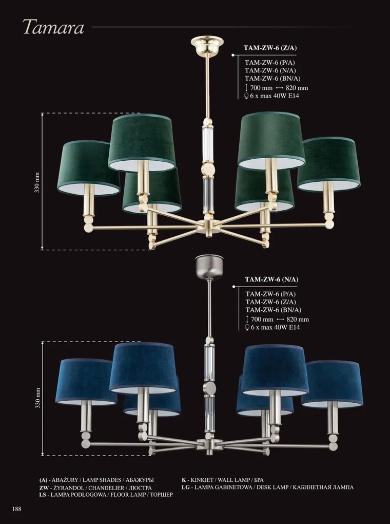 Candelabru 8 brate elegant realizat manual TAMARA