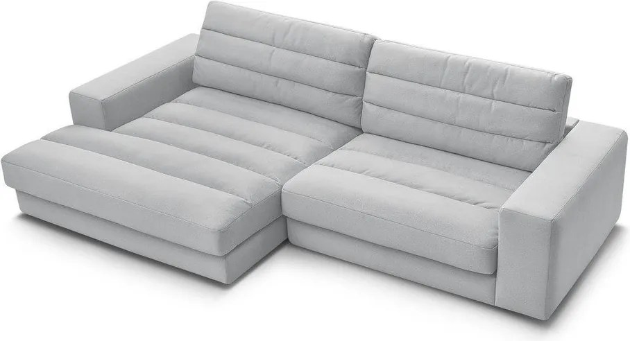 Colțar gri deschis cu tapițerie din catifea (cu colț pe partea stângă/cu șezlong) Sierra – Bobochic Paris