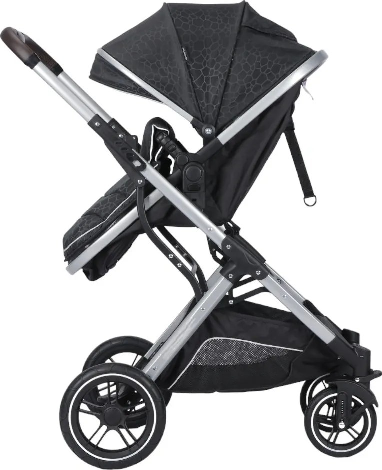 Carucior nou nascuti 3 in 1 NOVOKIDS™ H3100 series, Cu geanta bebe, Cadru Aluminiu, Amortizoare, Roti din cauciuc plin AVE, Landou, Scoica auto,