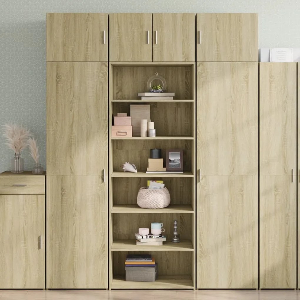 vidaXL Dulap înalt, stejar sonoma, 70x41x185 cm, lemn prelucrat