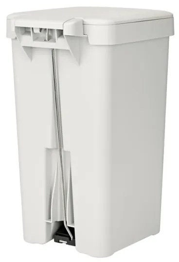 Coș cu pedală Brabantia StepUp 1008480, 16 L, Materiale ecologice, Deschidere mare, Gri deschis