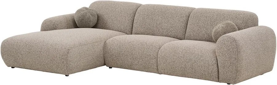 Colțar grej (cu colț pe partea stângă/cu șezlong) Clyde – House Nordic