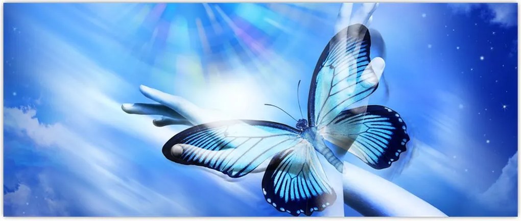 Tablou - Fluture, simbolul speranței (120x50 cm)