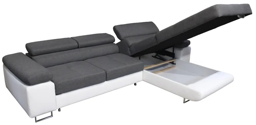 Supermobel Coltar extensibil DARKO mini, 275x73-94x200, sawana 14/sioux 1115, dreapta