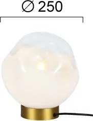 Lampă de masă VANA 1xE27/40W/230V crem/auriu