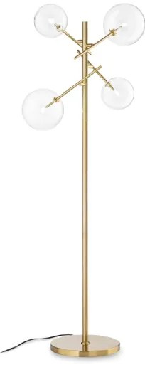 Lampadar LED Ideal Lux EQUINOXE 4xG4/2W/230V alamă/transparent