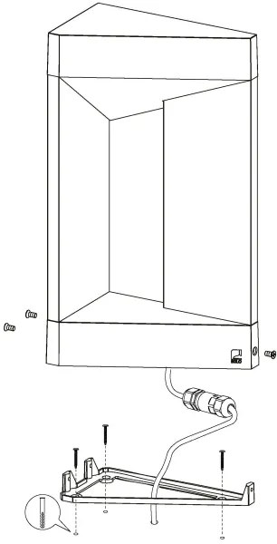 Eglo 98749 - Aplică perete exterior LED NEMBRO LED/10W/230V IP54