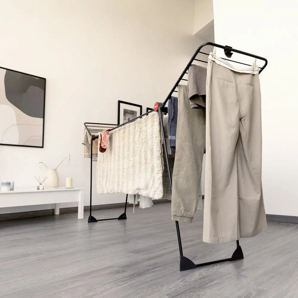 Uscător de rufe negru Infinity Flex 30m – Vileda