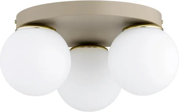 Brilagi - Plafonieră MILO ECRU 3xE27/60W/230V Ø 35 cm bej/auriu