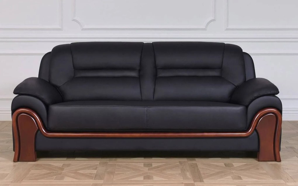 Canapea lemn masiv de birou Toronto 3 locuri Personalizabila, 215 × 90 × 88 cm