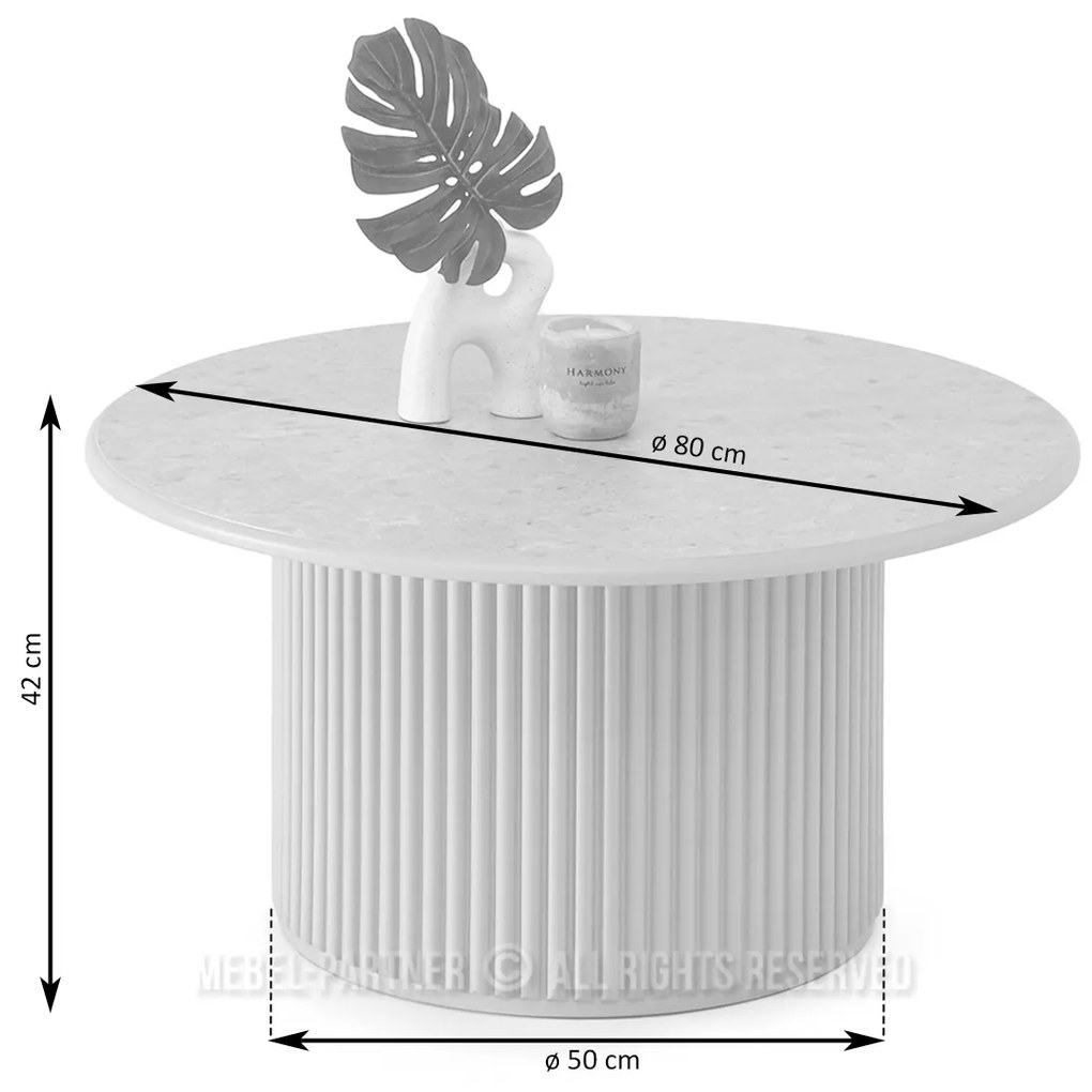 Măsuță de cafea Dolfy (marmură neagră + negru). Promo -8%. 1111601