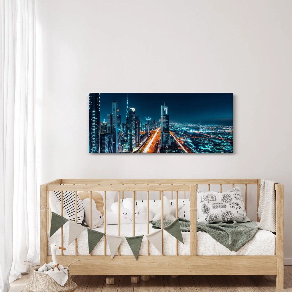 Tablou - Noaptea la Dubai (120x50 cm)
