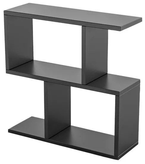 Consola Kalune Design 854KLN2805, 60x60 cm, 3 nivele, acoperire cu melaminat, negru