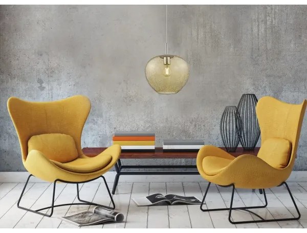 Lustră pe cablu RAIN 1xE27/11W/230V aurie Klausen 111022