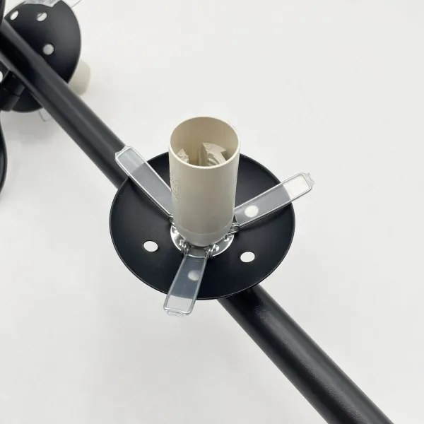 Brilagi - Lustră suspendată pe cablu MALONY, 6xE14/20W/230V, neagră