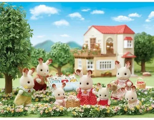 Sylvanian Families Familie de iepurași"ciocolată", noi