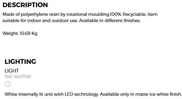 CORP DE ILUMINAT LED DECORATIV THE SECOND LIGHT 75cm
