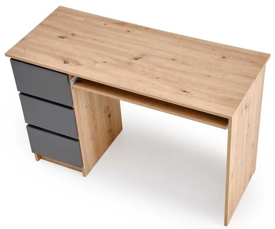 Birou Canley, stejar artisan / grafit