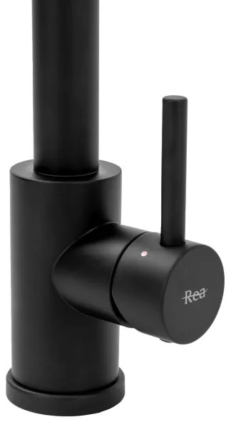 REA-B4820 - Baterie pentru chiuvetă COLIN, 42,5 cm, cu duș extractabil, negru