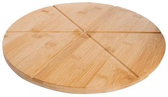 Platou de servire pizza, din bambus, Craft Natural, Ø33xH1,5 cm