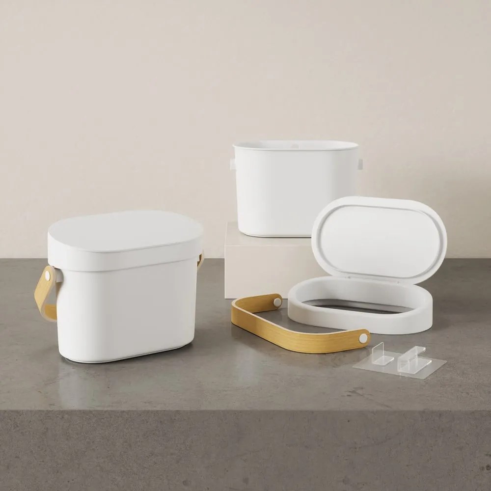 Recipient pentru deșeuri compostabile alb 4 l Bellwood – Umbra