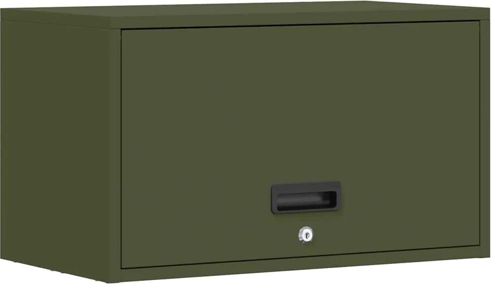 vidaXL Dulap de perete pentru garaj Olivengrønn 60 x 33 x 35 cm