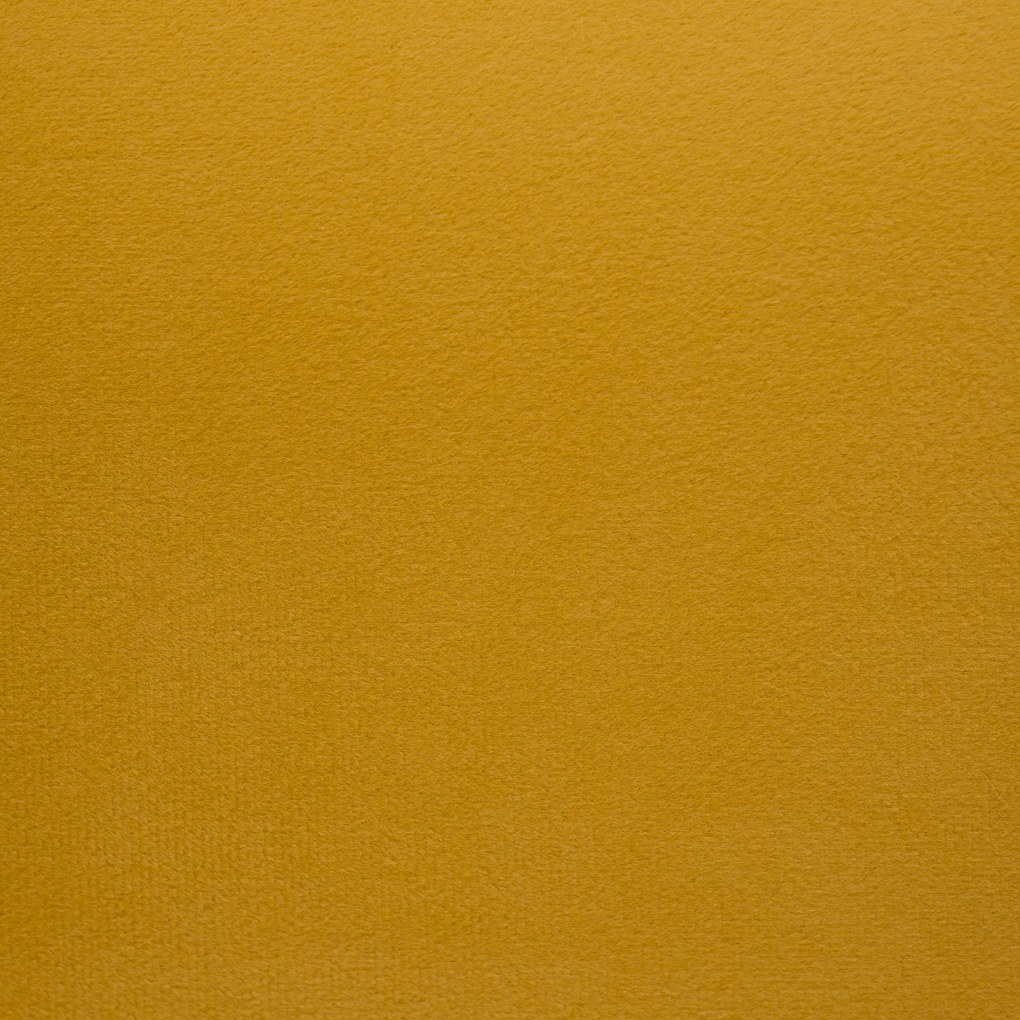 Canapea cu 3 locuri de design, ţesătură Velvet galbenă/gold crom auriu, EZIO TYP 3