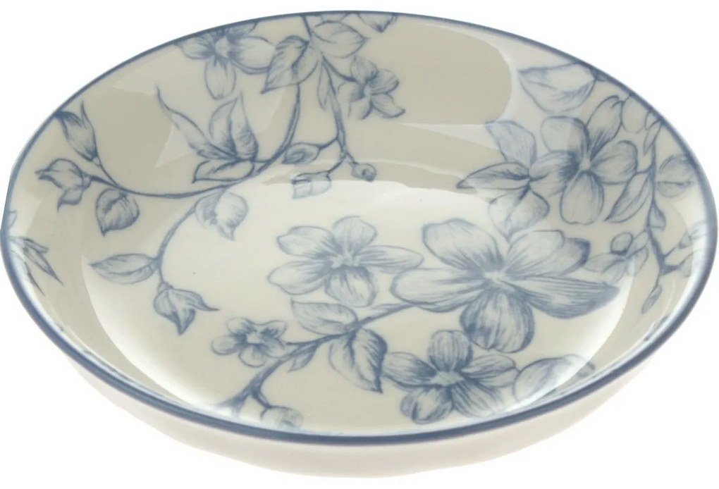 Set of 6 dessert plates Delicate Flowers 10 cm,blue