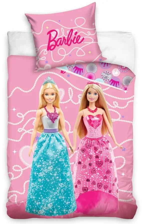 Lenjerie de pat pentru copii Culoare roz, BARBIE