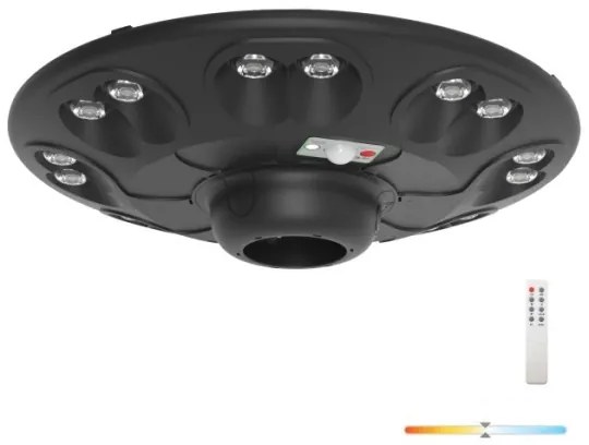 Lampă stradală solară cu senzor LUVIA LED/15W/3,2V 4000K IP54 5400 mAh+telecomandă