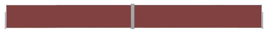 Copertina laterala retractabila de terasa, maro, 140 x 1200 cm Maro, 1200 x 140 cm