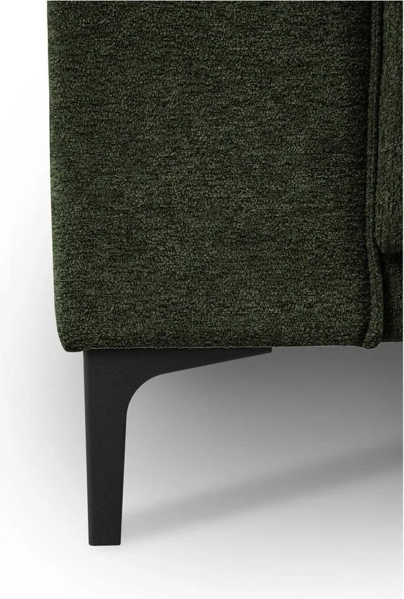 Colțar verde cu tapițerie din chenille (cu colț pe partea dreaptă/în formă de ”L”) Copenhagen – Scandic