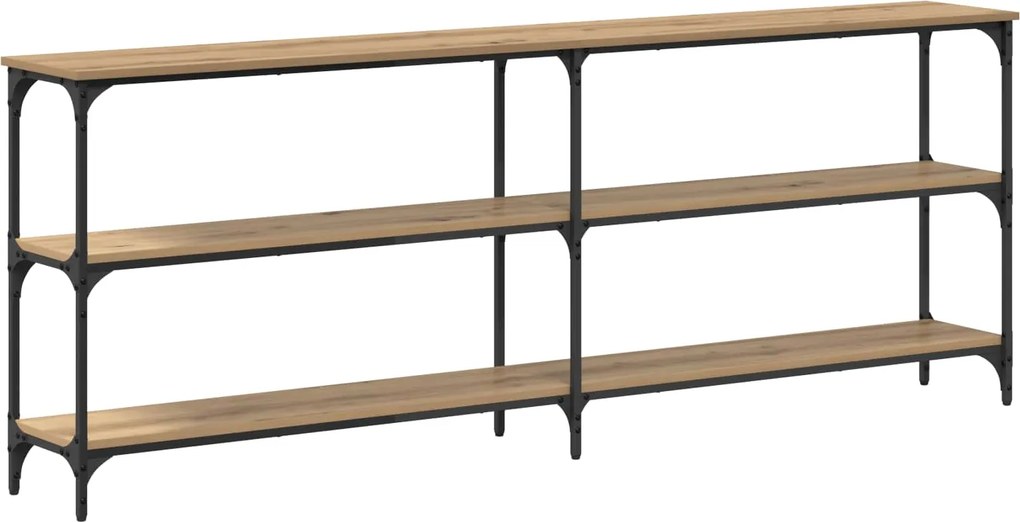 vidaXL Masă de consolă stejar artizanal 200 x 29 x 75 cm