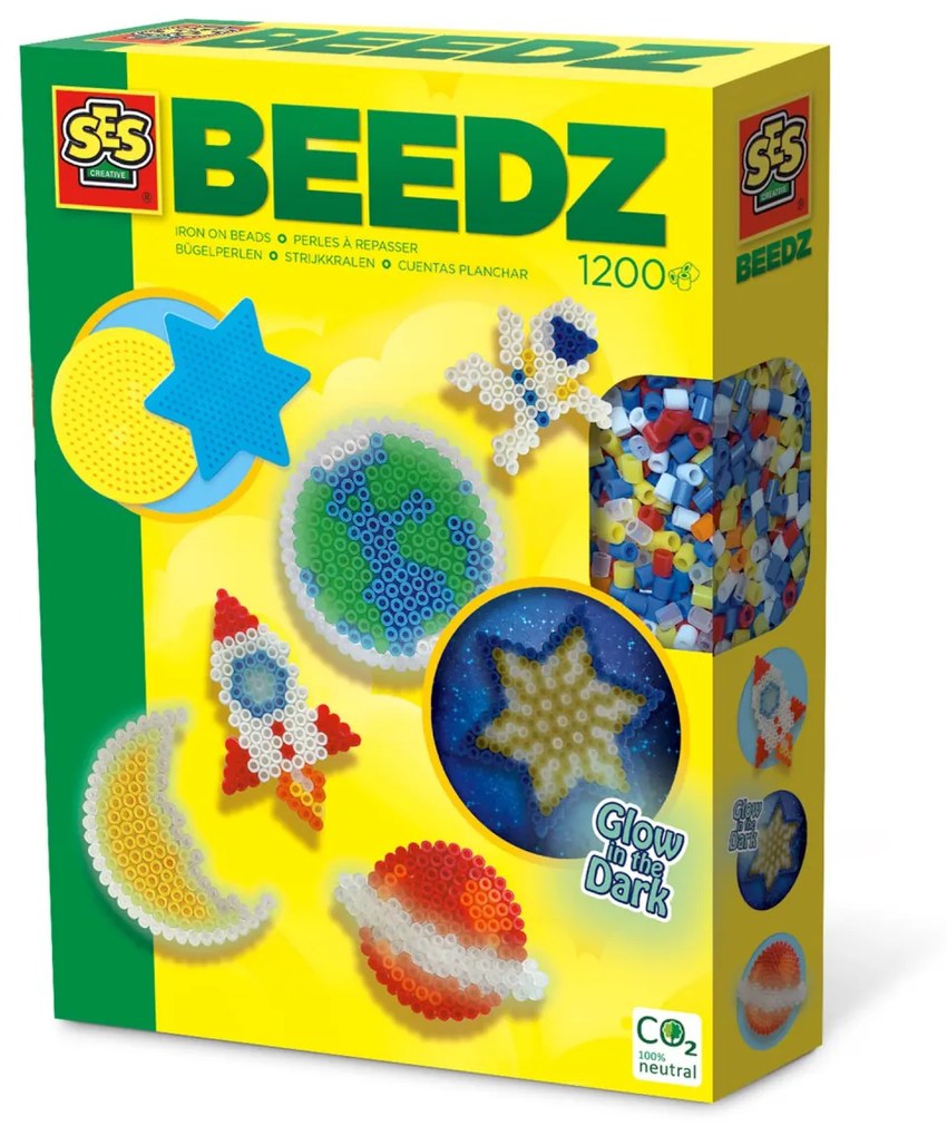 Set creativ Beedz - Margele de calcat Univers fotoluminescent
