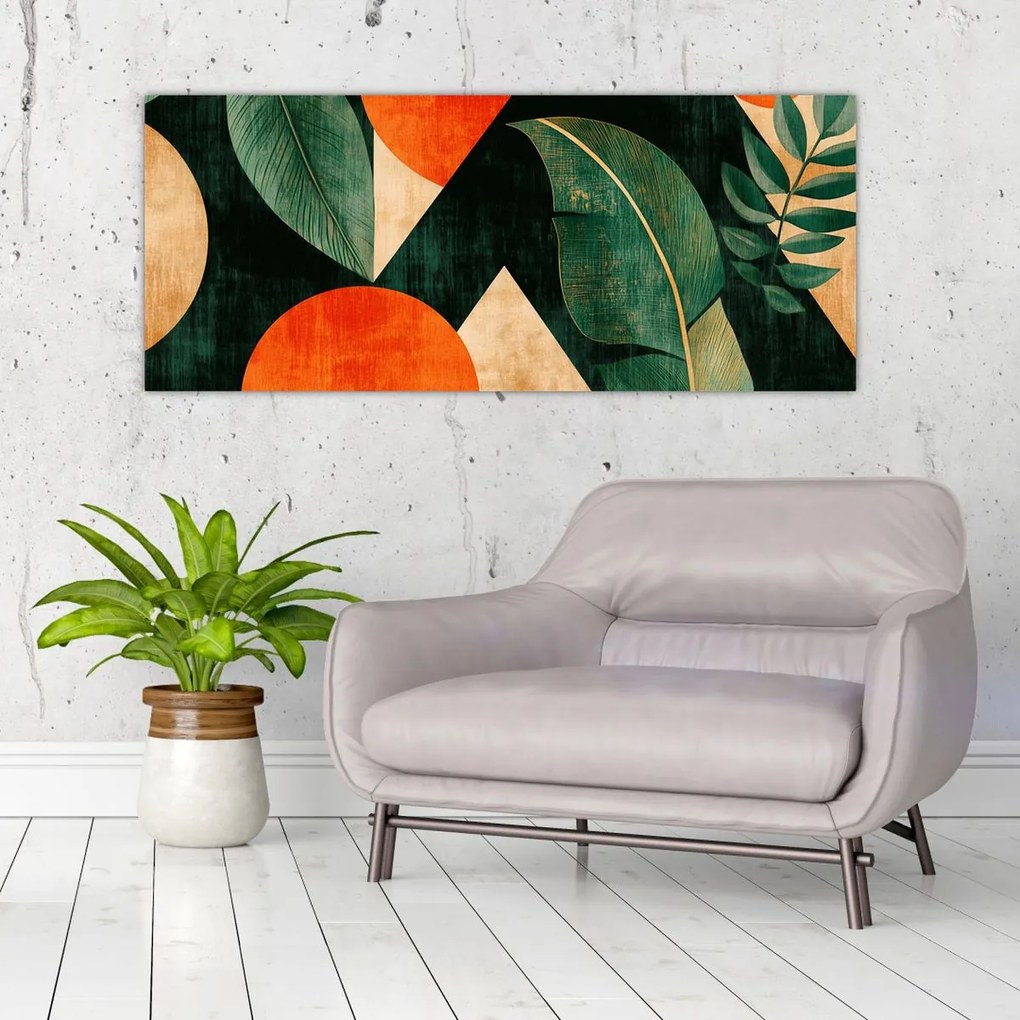 Tablou - Motive naturale geometrice II. (120x50 cm)