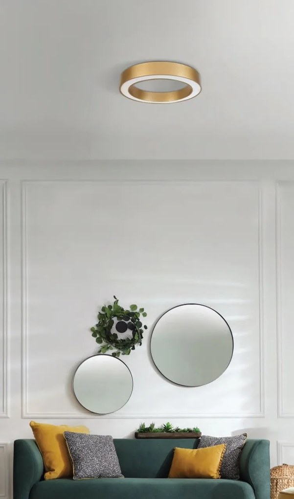 Lustra LED aplicata design slim circular MARCO TOP 40 3000K WH