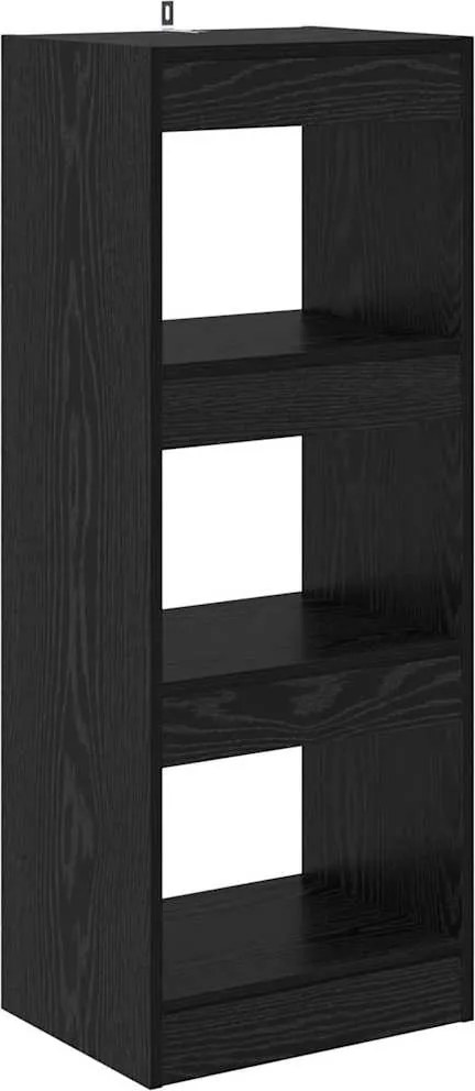 vidaXL Dulap pentru cărți Stejar negru 40 x 30 x 103 cm Lemn compozit