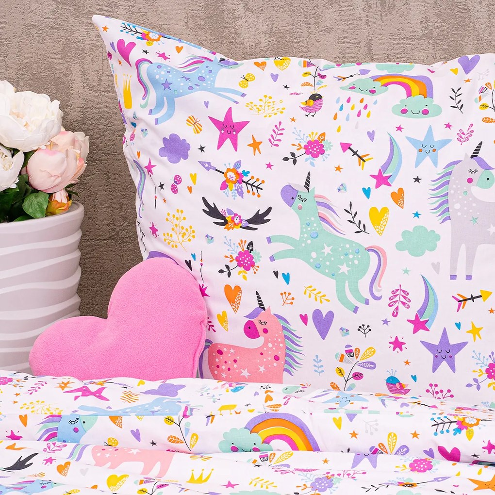 Lenjerie de pat din bumbac pentru copii4Home Unicorns , 140 x 200 cm, 70 x 90 cm, 140 x 200 cm, 70 x 90 cm