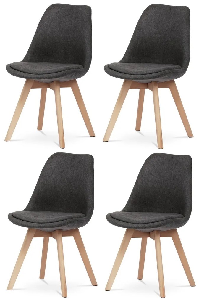 Set de scaune de sufragerie CT-751 GREY2, 4 buc.