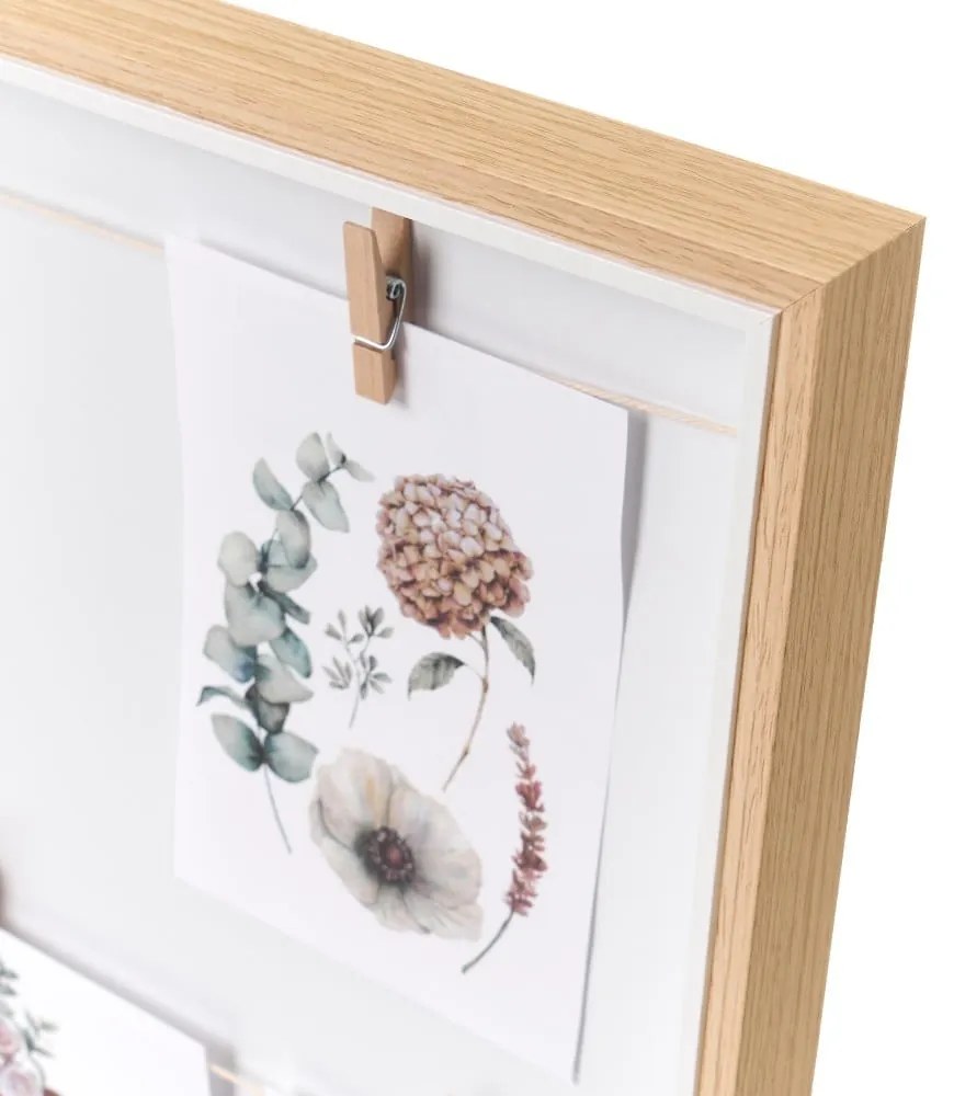 Ramă foto de perete în culoare naturală 43x43 cm – Casa Selección