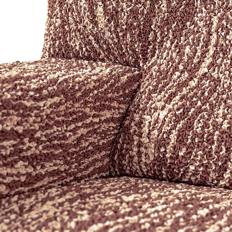 Huse bielastice UNIVERSO NOU dungi maro fotoliu cu manere de lemn (l. 40 - 70 cm)