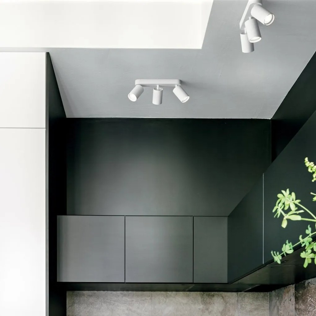 Plafoniera DYNAMITE PL3 LINEAR SQUARE BIANCO