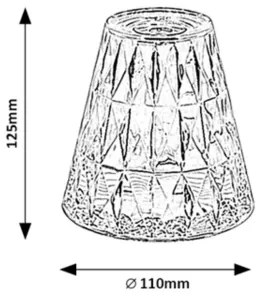 Lampă LED RGB reîncărcabilă dimabilă de masă Rabalux 76004 SIGGY LED/2W/5V 3000K