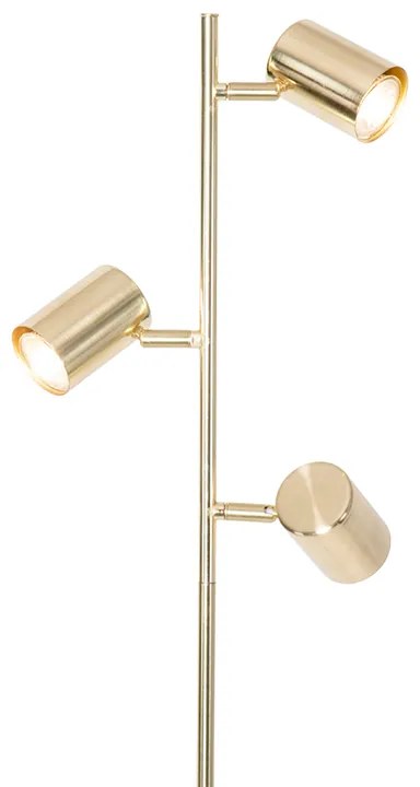Lampă de podea modernă 3 lumini din alamă - Jeana
