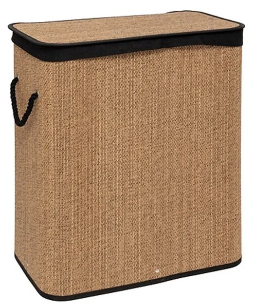 Cos pentru rufe Stemy, bambus, 52 x 32 x H 63 cm, 100 l