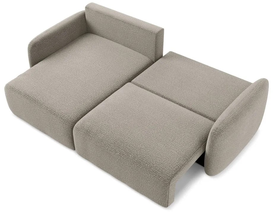 Colțar bej extensibil/cu spațiu de depozitare (cu colț pe partea stângă) Kalena – Makamii