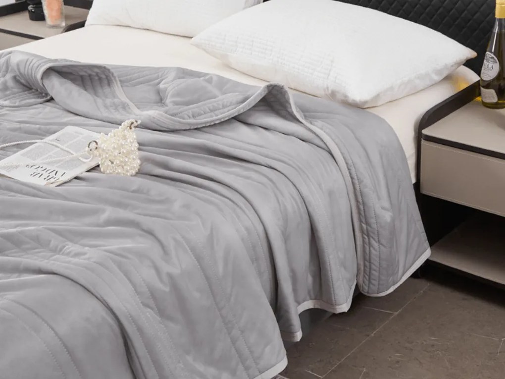 Pilota de vara racoritoare CELIA, gri Dimensiune: 140 x 200 cm